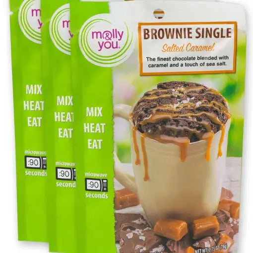 Salted Caramel Brownie Microwave Single