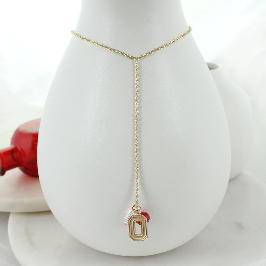 Ohio State Logo “Y” Necklace