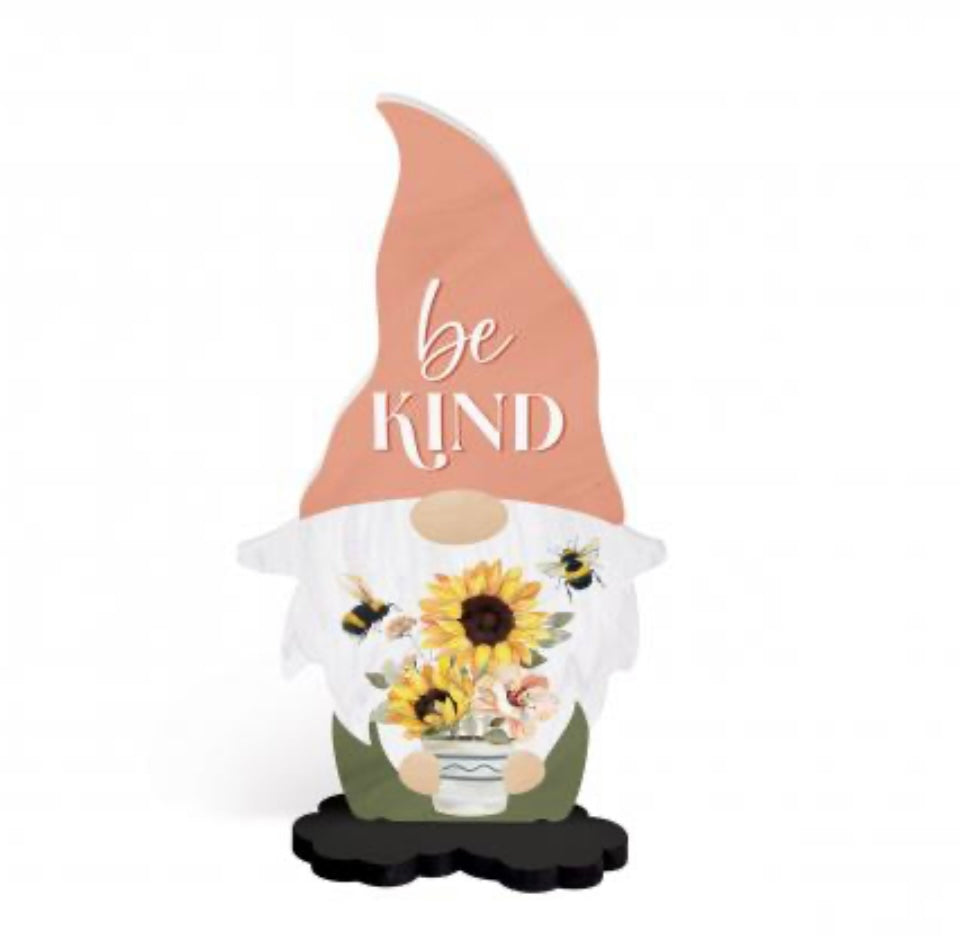 Be Kind Shaped Gnome