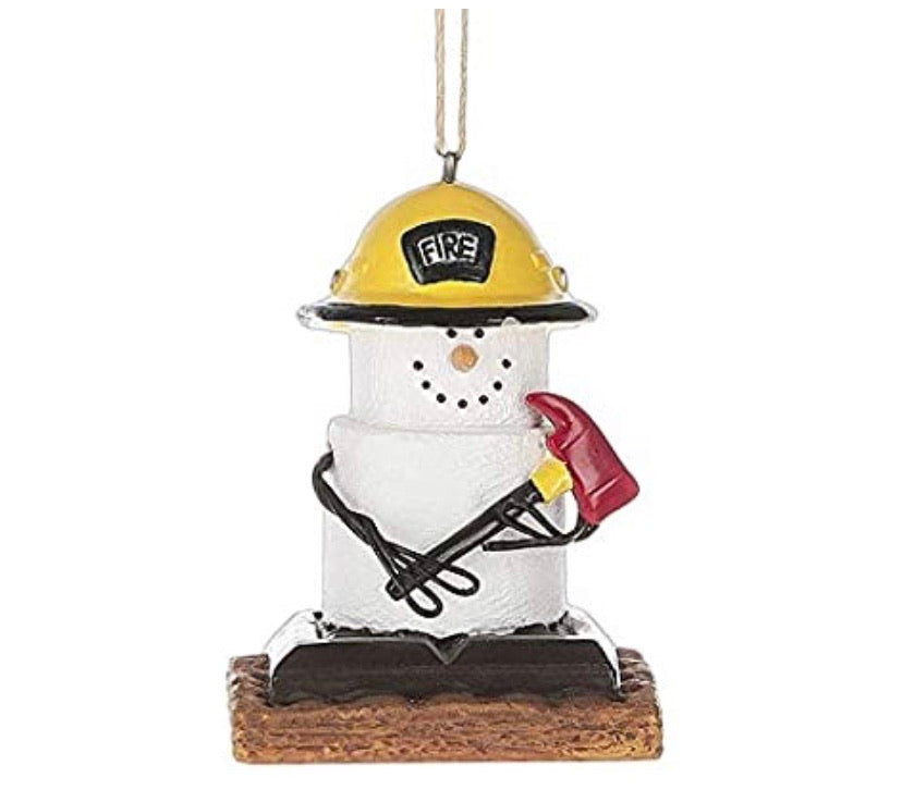 S’mores Fireman Ornament