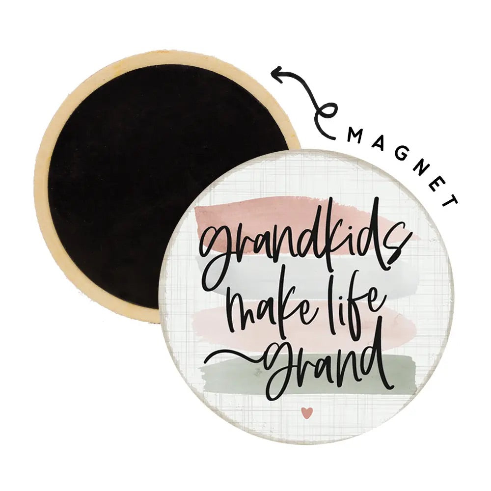 Grandkids Round Magnet