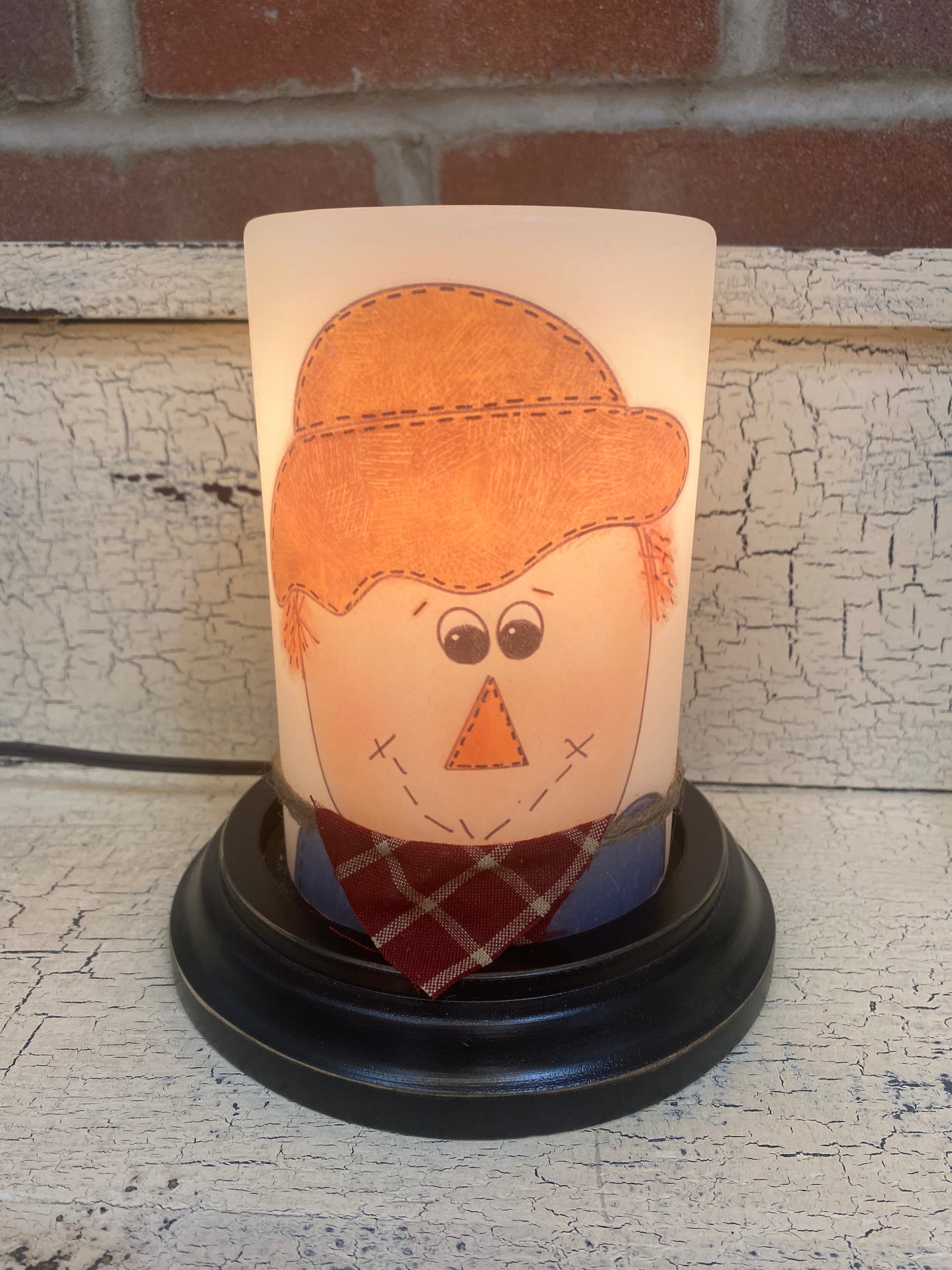 Boy Scarecrow Candle Sleeve