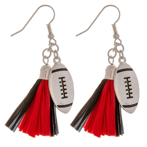 Football Tassel Earrings