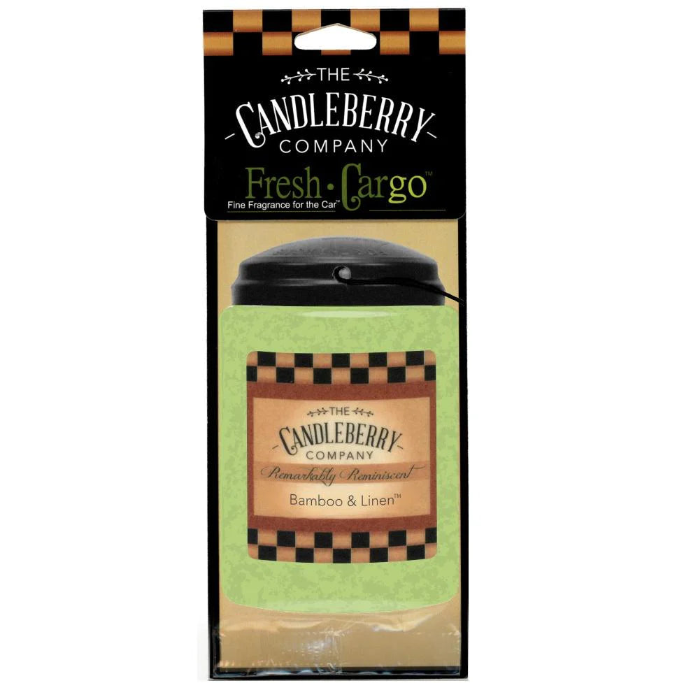 Bamboo & Linen Candleberry Car Air Freshener