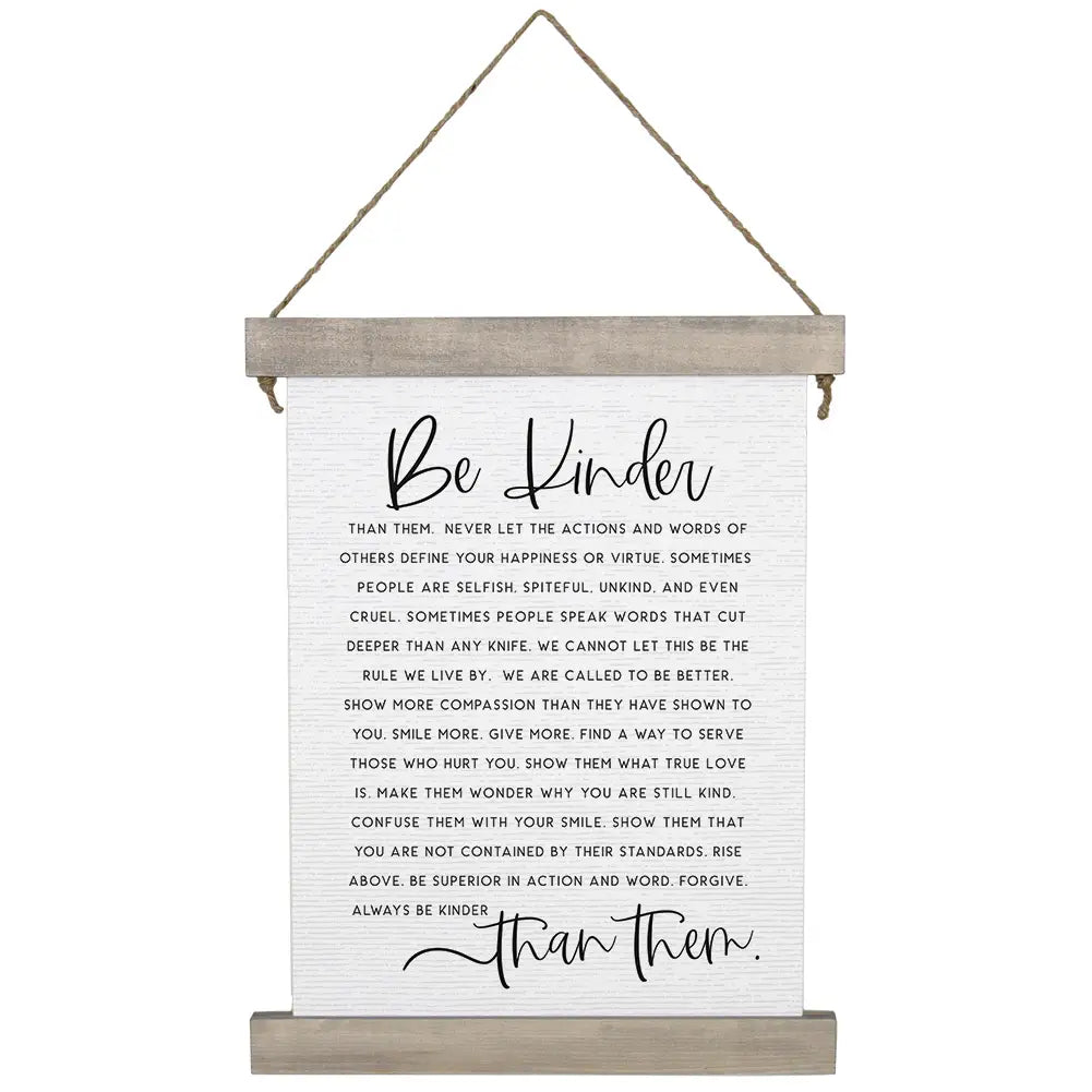 Be Kinder Hanging Canvas