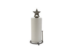 Galvanized Star Paper Towel Holder