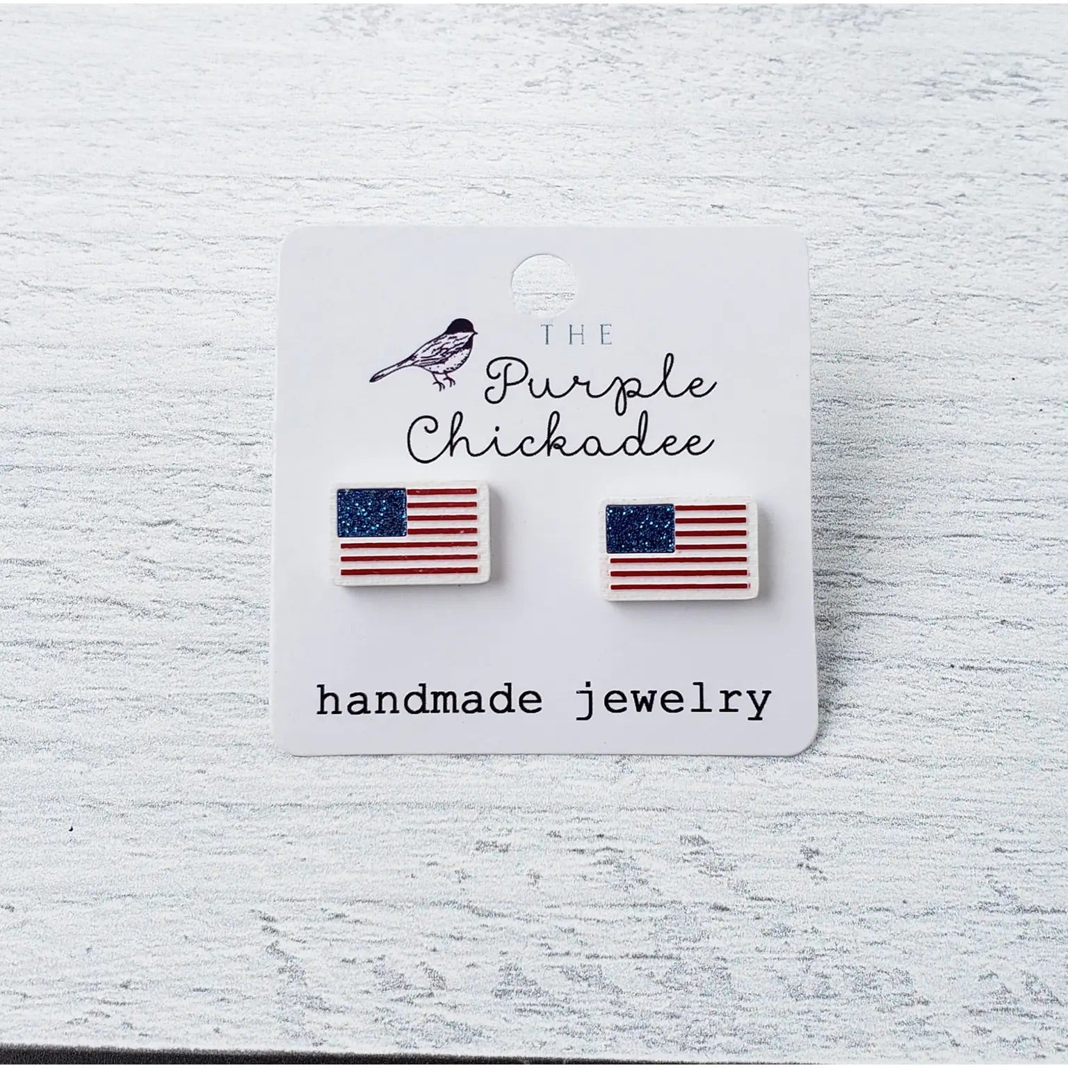 American Flag Stud Earrings