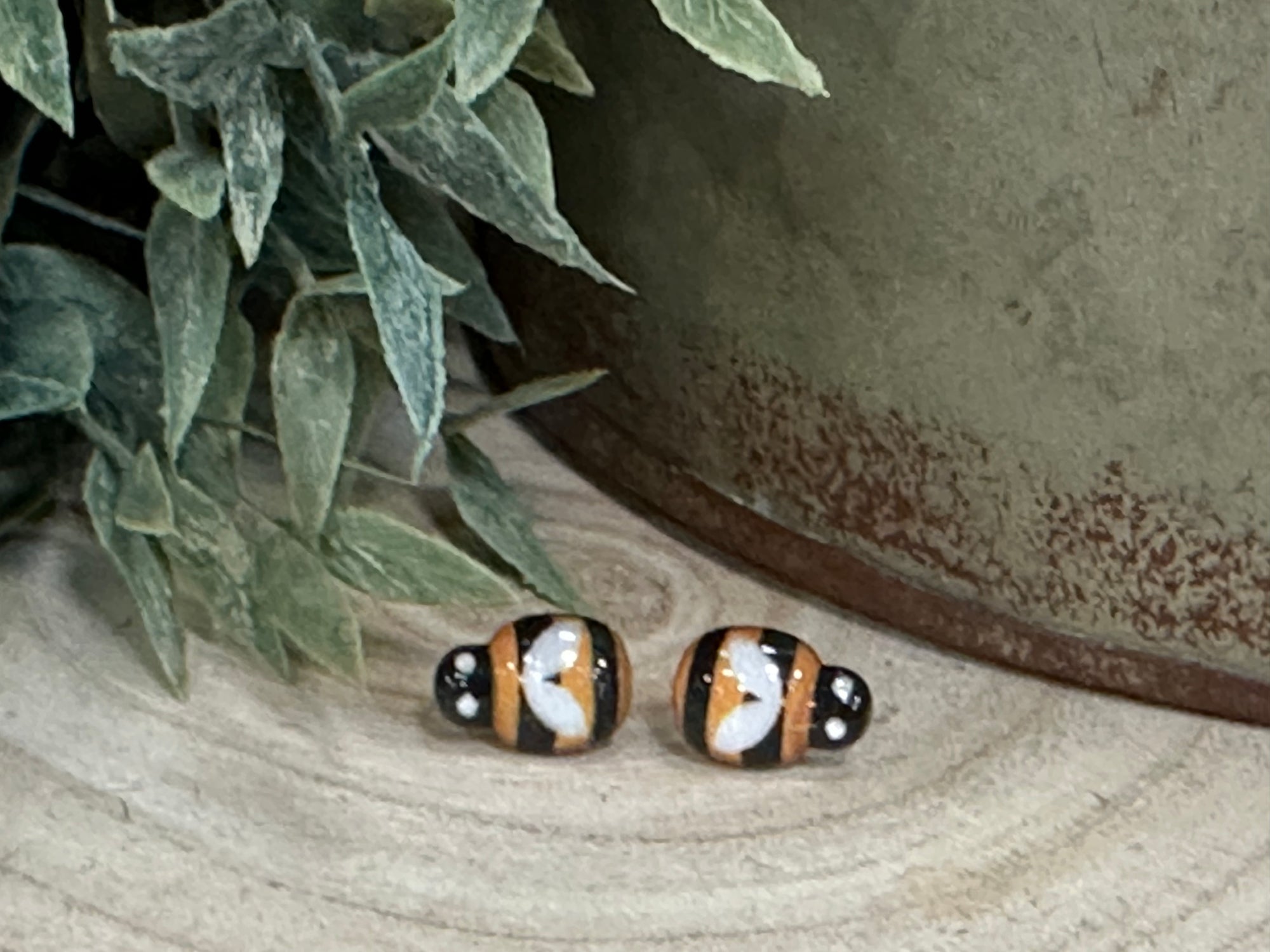 Honey Bee Stud Earrings