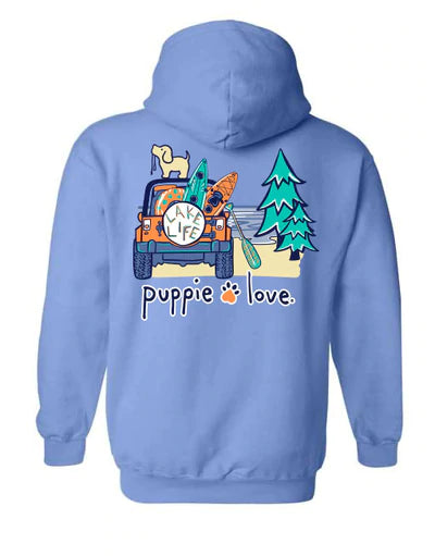 Puppie Love Lake Life Pup Hoodie