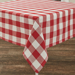 Wicklow Check Tablecloth - Red & Cream