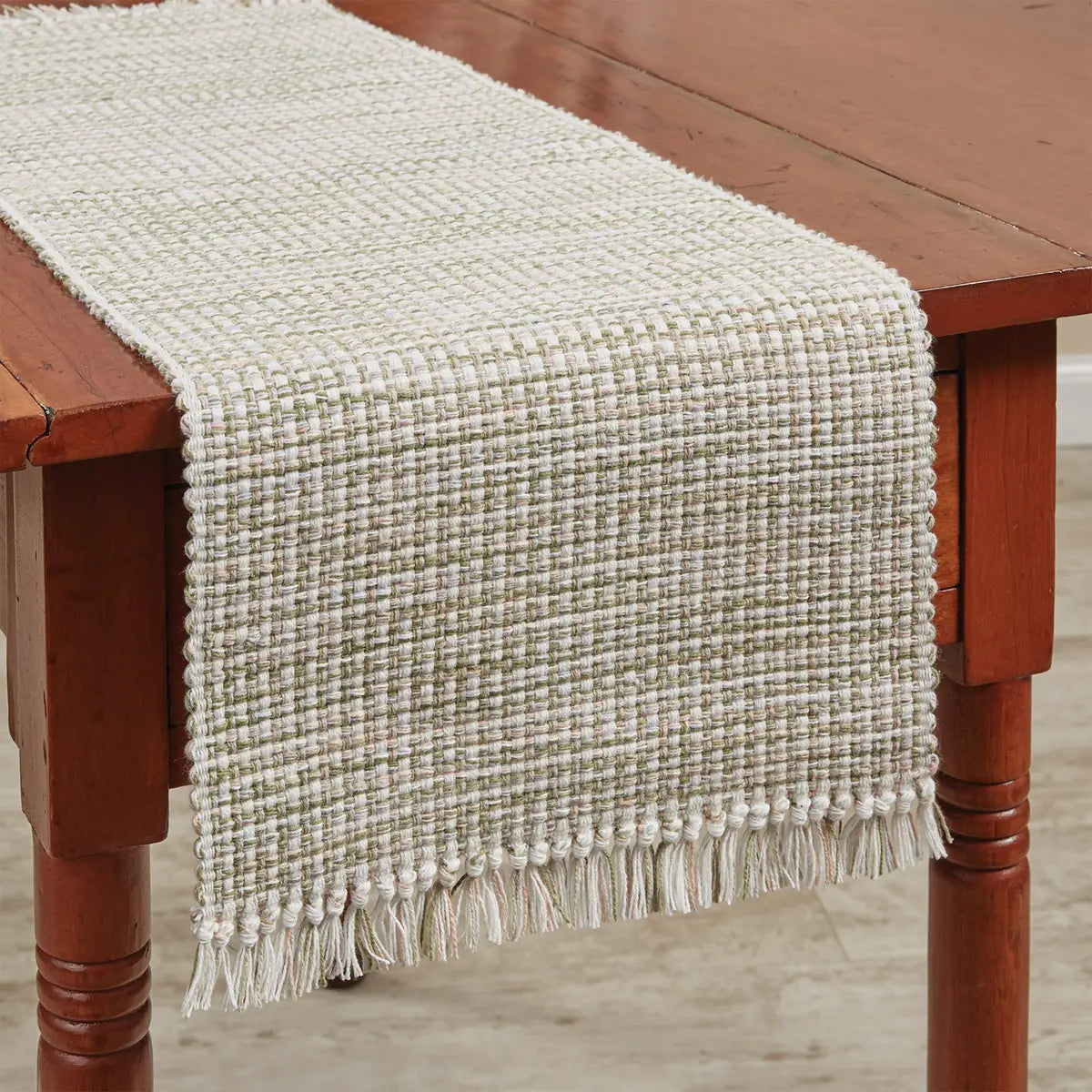 Basketweave Meadow 54” Table Runner