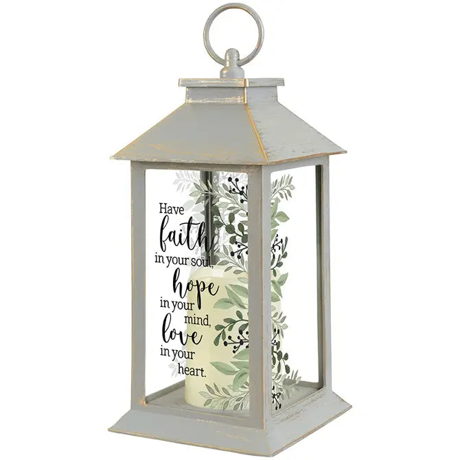 Faith Hope Love Lantern