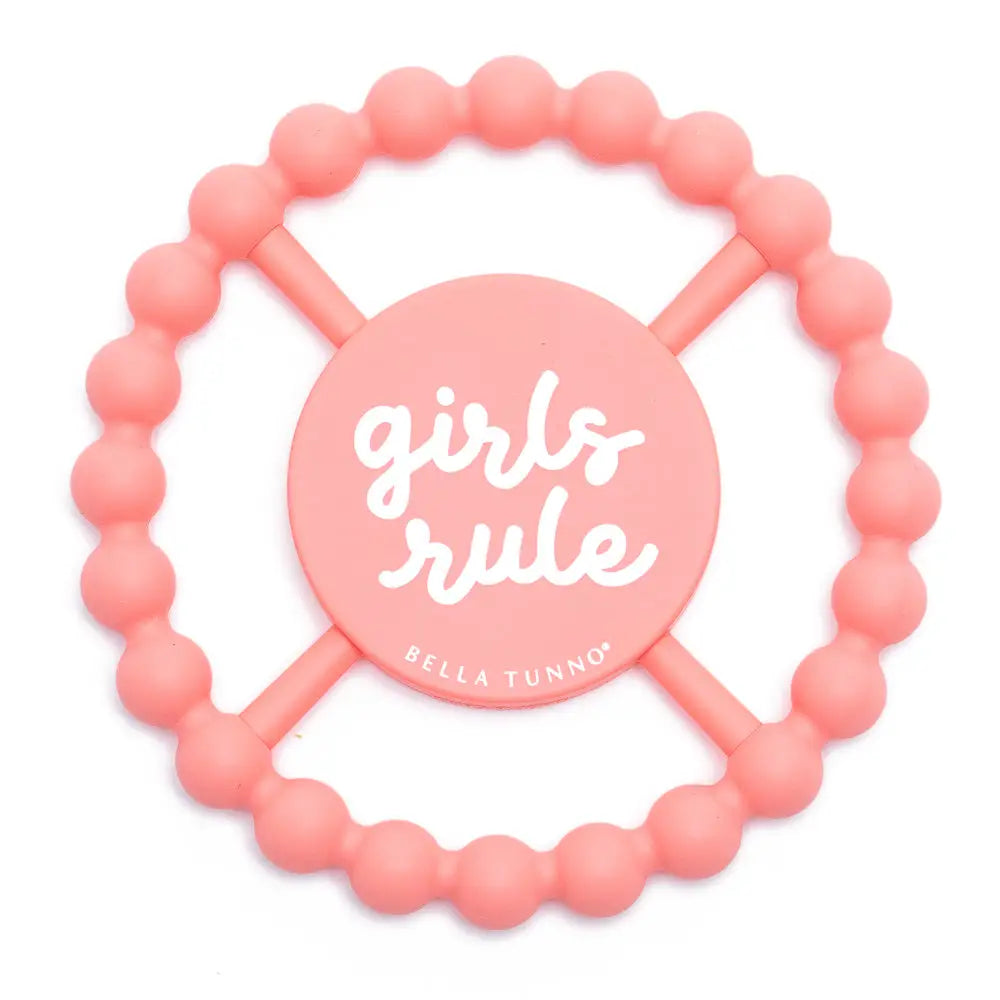 Girls Rule Happy Teether