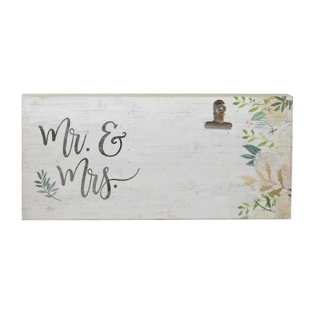 Mr & Mrs Photo Clip Frame