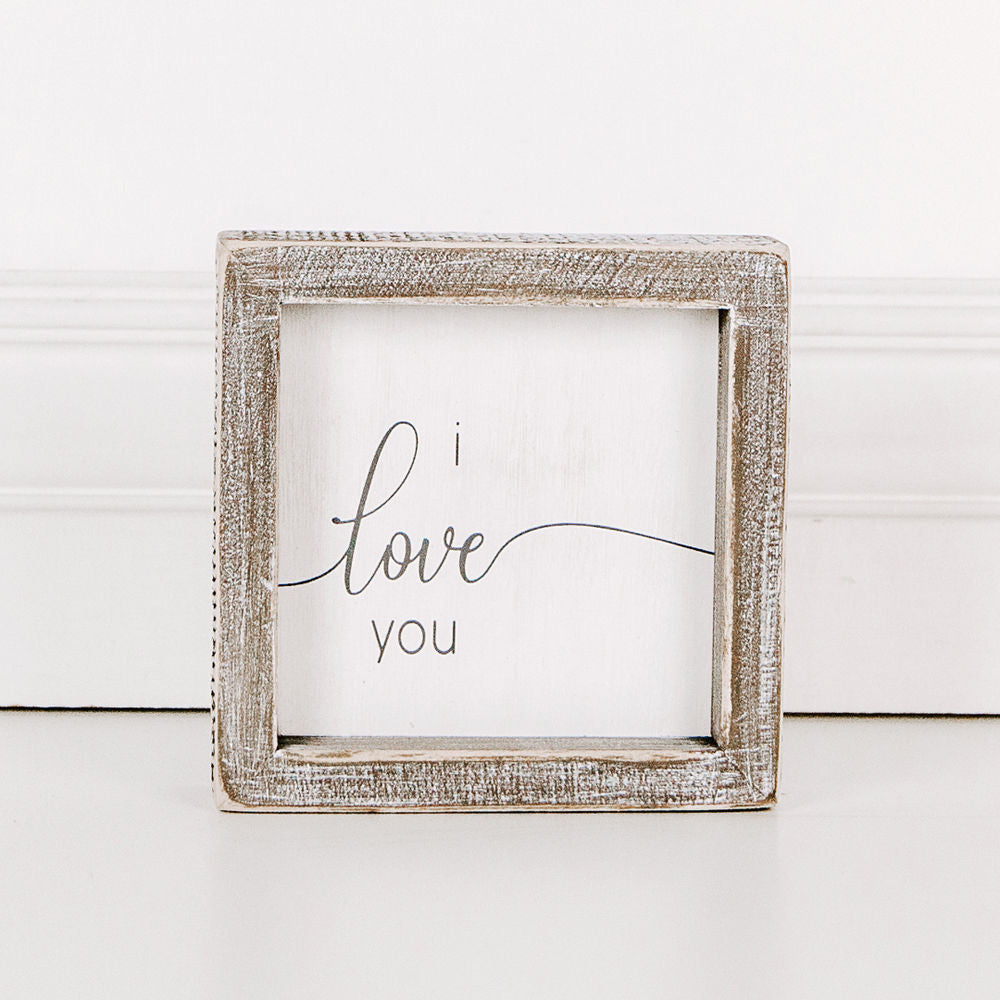 I Love You Framed Sign