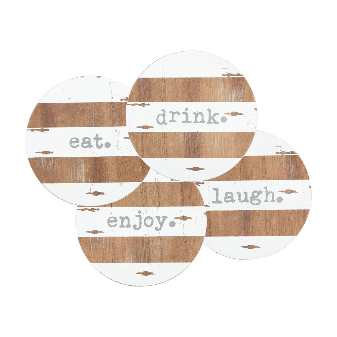 Wood Chippy Coasters - Set of 4