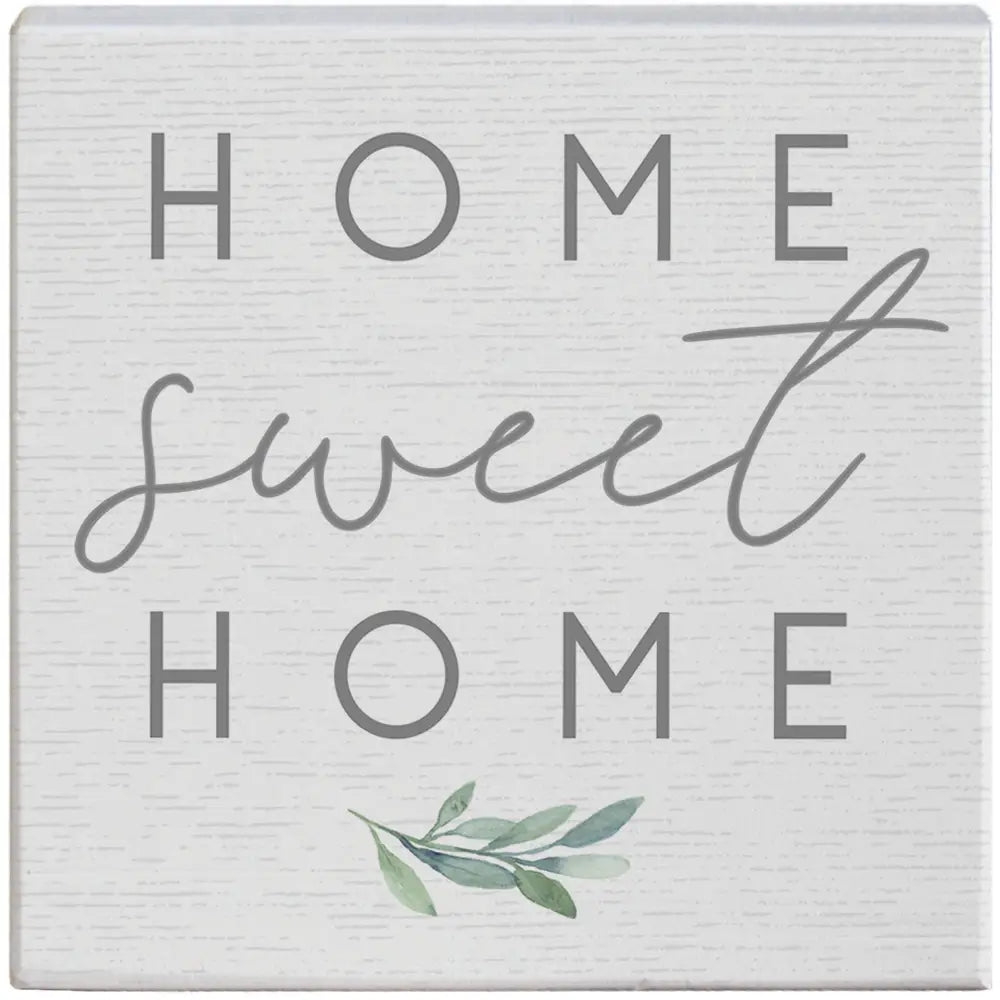 Home Sweet Home Wood Block Sign